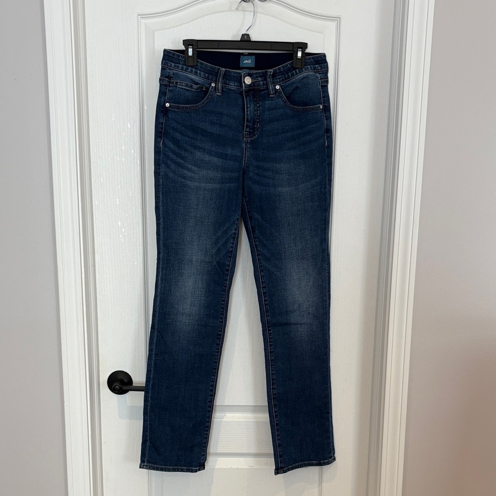 Jag Jeans Dark Blue Straight Leg Women's Jeans